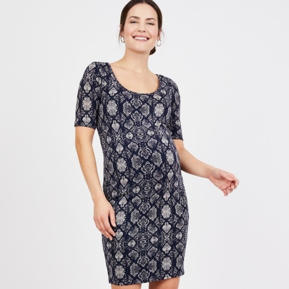 NEW Tart Open Back Snake "Jasmine" Maternity Dress - Picture 2 of 5